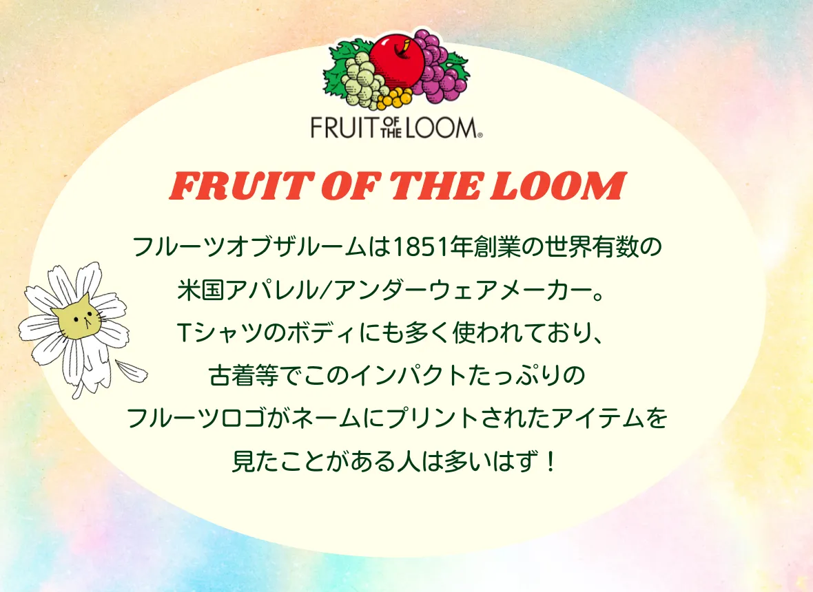 FRUIT OF THE LOOMコラボアイテムが登場！ - ScoLar公式ブログ